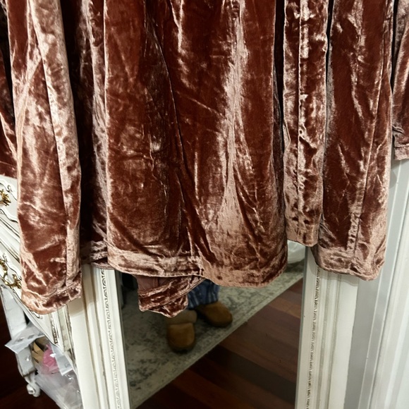 Free People Back To Business Velvet Top XL - Picture 13 of 16